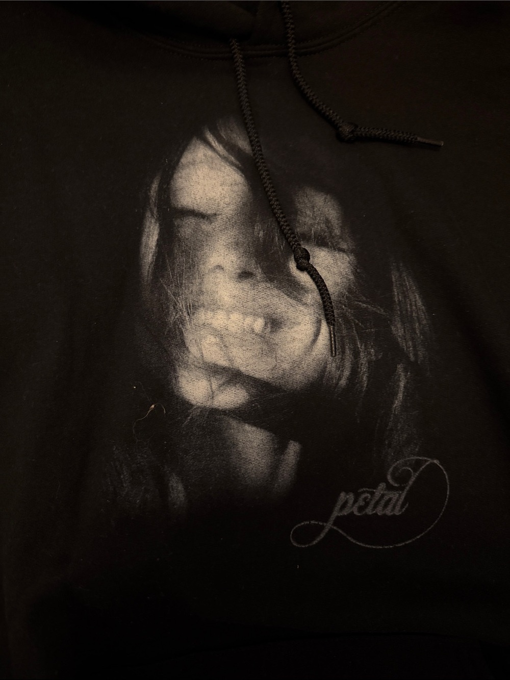 Ariana Grande portrait graphic hoodie Graphic Hoodie in Black Like New